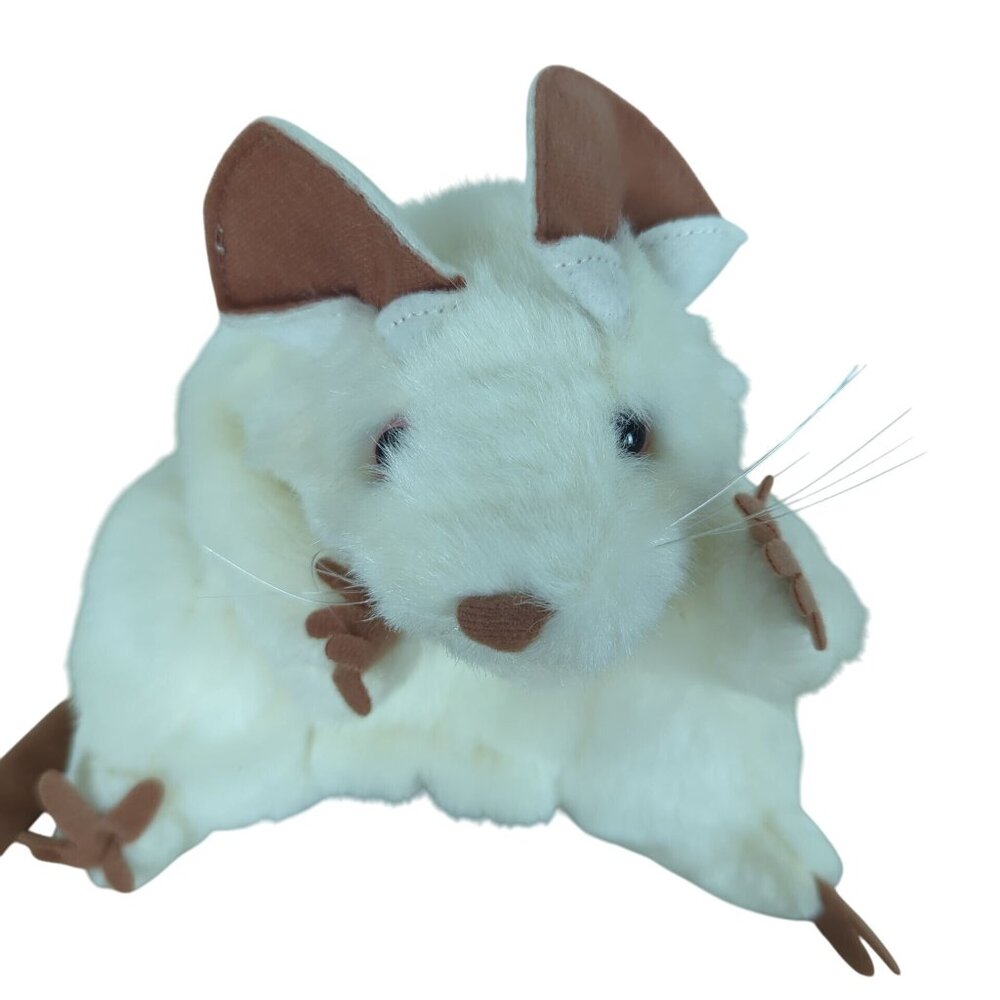 Folkmanis White Mouse Hand Puppet Plush Toy Soft Plush Rat 7" Full body Soft